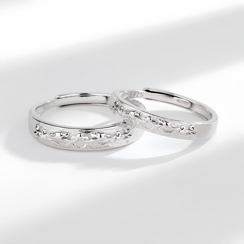 Anillo de Pareja Ajustable Pixiu en Plata 925 925 Silver Adjustable PiXiu Couple Ring