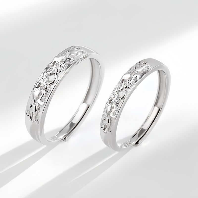 Anillo de Pareja Ajustable Pixiu en Plata 925 925 Silver Adjustable PiXiu Couple Ring