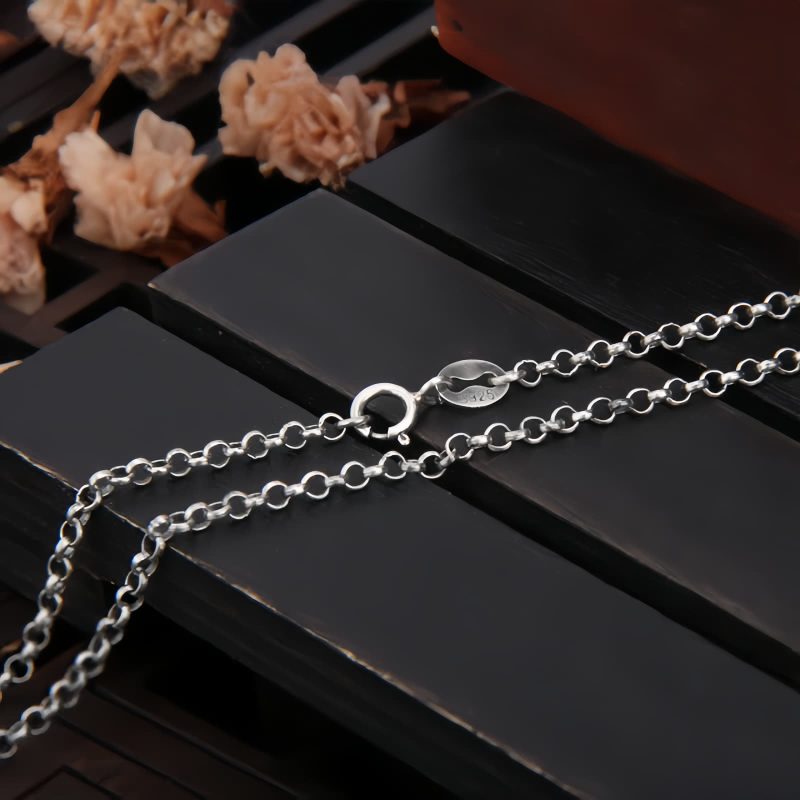 Collar con colgante de elefante de plata 990: símbolo de fuerza 990 Silver Elephant Strength Necklace Pendant