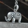 Collar con colgante de elefante de plata 990: símbolo de fuerza 990 Silver Elephant Strength Necklace Pendant