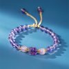 Pulsera de Sanación de Cuarzo Rosa y Aguamarina Aquamarine Strawberry Quartz Healing Bracelet