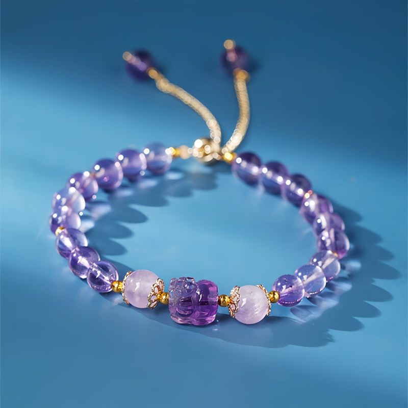 Pulsera de Sanación de Cuarzo Rosa y Aguamarina Aquamarine Strawberry Quartz Healing Bracelet