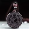 قلادة قوة يين يانغ من حجر الأوبسيديان الأسود Black Obsidian Yin Yang Strength Necklace