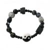 Pulsera de Protección de Ónix Negro con Jaspe Picasso Black Onyx Protection Bracelet with Picasso Jasper