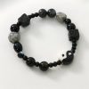 Pulsera de Protección de Ónix Negro con Jaspe Picasso Black Onyx Protection Bracelet with Picasso Jasper