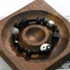Pulsera de Protección de Ónix Negro con Jaspe Picasso Black Onyx Protection Bracelet with Picasso Jasper