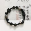 Pulsera de Protección de Ónix Negro con Jaspe Picasso Black Onyx Protection Bracelet with Picasso Jasper