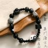 Pulsera de Protección de Ónix Negro con Jaspe Picasso Black Onyx Protection Bracelet with Picasso Jasper