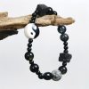 Pulsera de Protección de Ónix Negro con Jaspe Picasso Black Onyx Protection Bracelet with Picasso Jasper