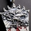 風水 朱砂 ピーシュー ネックレス ペンダント Feng Shui Cinnabar PiXiu Necklace Pendant