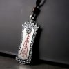 風水 朱砂 ピーシュー ネックレス ペンダント Feng Shui Cinnabar PiXiu Necklace Pendant