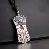 風水 朱砂 ピーシュー ネックレス ペンダント Feng Shui Cinnabar PiXiu Necklace Pendant