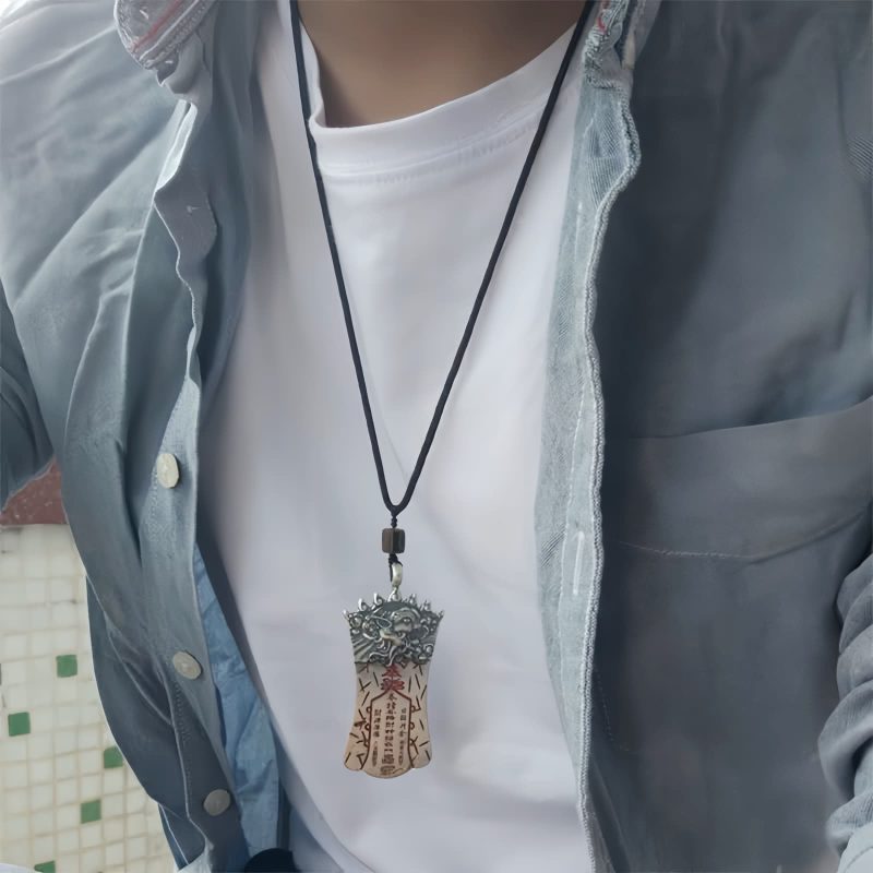 風水 朱砂 ピーシュー ネックレス ペンダント Feng Shui Cinnabar PiXiu Necklace Pendant