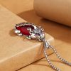 Collar con Pixiu y Granate para la Abundancia y la Buena Suerte Garnet PiXiu Wealth Luck Necklace