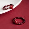 Anillo de Granate Pixiu Om Mani Padme Hum Garnet PiXiu Om Mani Padme Hum Ring