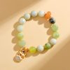 Pulsera de Prosperidad con León Danza de Jade Natural Natural Jade Prosperity Lion Bracelet