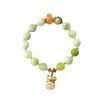 Pulsera de Prosperidad con León Danza de Jade Natural Natural Jade Prosperity Lion Bracelet