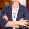 Colar Pingente de Riqueza PiXiu de Jade Jade PiXiu Wealth Pendant Necklace