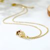 Collar de la Fortuna Pixiu con Granate Natural Natural Garnet Pixiu Fortune Necklace