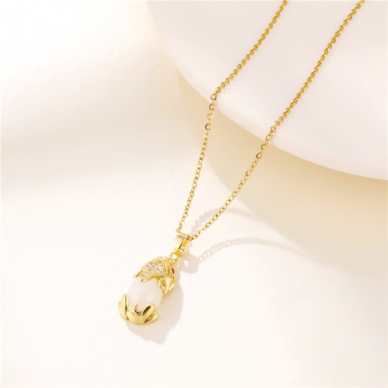 Collar de la Fortuna Pixiu con Granate Natural Natural Garnet Pixiu Fortune Necklace