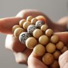 Pulsera de la Fortuna Bagua de Madera de Melocotón del Tíbet con Cinabrio Tibet Peach Wood Cinnabar Bagua Wealth Bracelet