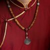 Pulseira Mala Tibetana 108 Contas de Osso de Iaque Dzi PiXiu Tibetan 108 Mala Yak Bone Dzi PiXiu Bracelet