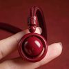 Collar con dije de cinabrio tibetano Om Mani Padme Hum Tibetan Cinnabar Om Mani Padme Hum Pendant Necklace