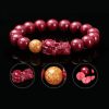 Pulsera Tibetana de Cinabrio Pixiu para la Calma Tibetan Cinnabar Pixiu Calm Bracelet