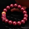 Pulsera Tibetana de Cinabrio Pixiu para la Calma Tibetan Cinnabar Pixiu Calm Bracelet