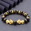 Tibetan Obsidian Om Mani Padme Hum Bracelet Tibetan Obsidian Om Mani Padme Hum Bracelet