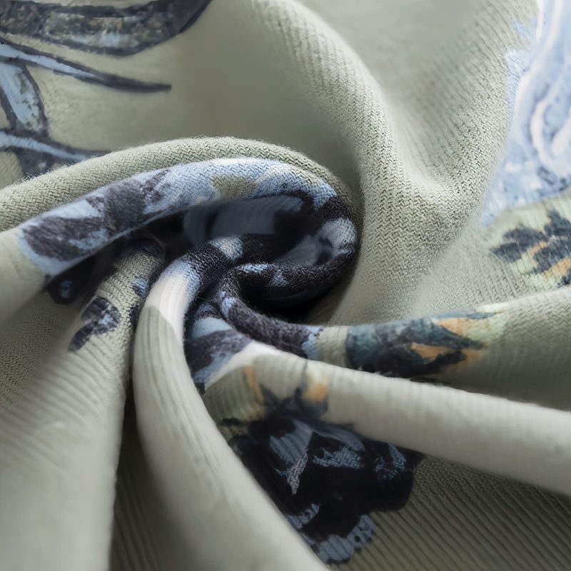 Chale Tibetano con Estampado de Rosas de Poliéster Tibetan Polyester Rose Print Shawl
