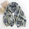 Chale Tibetano con Estampado de Rosas de Poliéster Tibetan Polyester Rose Print Shawl