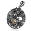 Collar con colgante de cobre Yin Yang Bagua Yin Yang Bagua Copper Pendant Necklace