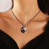 Colar de Casal Yin Yang em Liga Metálica Yin Yang Alloy Couple Necklace