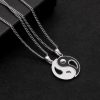 Colar de Casal Yin Yang em Liga Metálica Yin Yang Alloy Couple Necklace