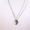 Colar de Casal Yin Yang em Liga Metálica Yin Yang Alloy Couple Necklace