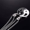 Colar de Casal Yin Yang em Liga Metálica Yin Yang Alloy Couple Necklace