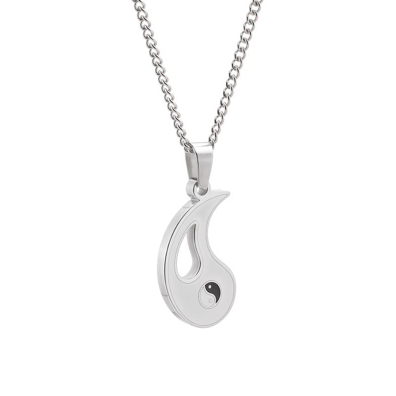 Colar de Casal Yin Yang em Liga Metálica Yin Yang Alloy Couple Necklace