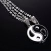 Colar de Casal Yin Yang em Liga Metálica Yin Yang Alloy Couple Necklace