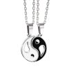 Colar de Casal Yin Yang em Liga Metálica Yin Yang Alloy Couple Necklace