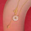 Colar Pingente Cobra de Calcedônia em Prata 925 Harmonia Rosa 925 Silver Chalcedony Snake Rose Harmony Necklace Pendant