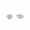 Brincos de Prata 925 com Olho Grego: Proteção e Estilo 925 Silver Evil Eye Amulet Protection Earrings