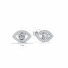 Brincos de Prata 925 com Olho Grego: Proteção e Estilo 925 Silver Evil Eye Amulet Protection Earrings