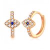 Aretes de Ojo Turco de Plata 925 925 Silver Evil Eye Protection Earrings