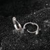 Aretes de Serpiente de Ojo Verde en Plata 925 925 Silver Green-eyed Snake Earrings