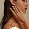 925シルバー ハムサ アジャスタブル ジルコンリング 925 Silver Hamsa Adjustable Zircon Ring