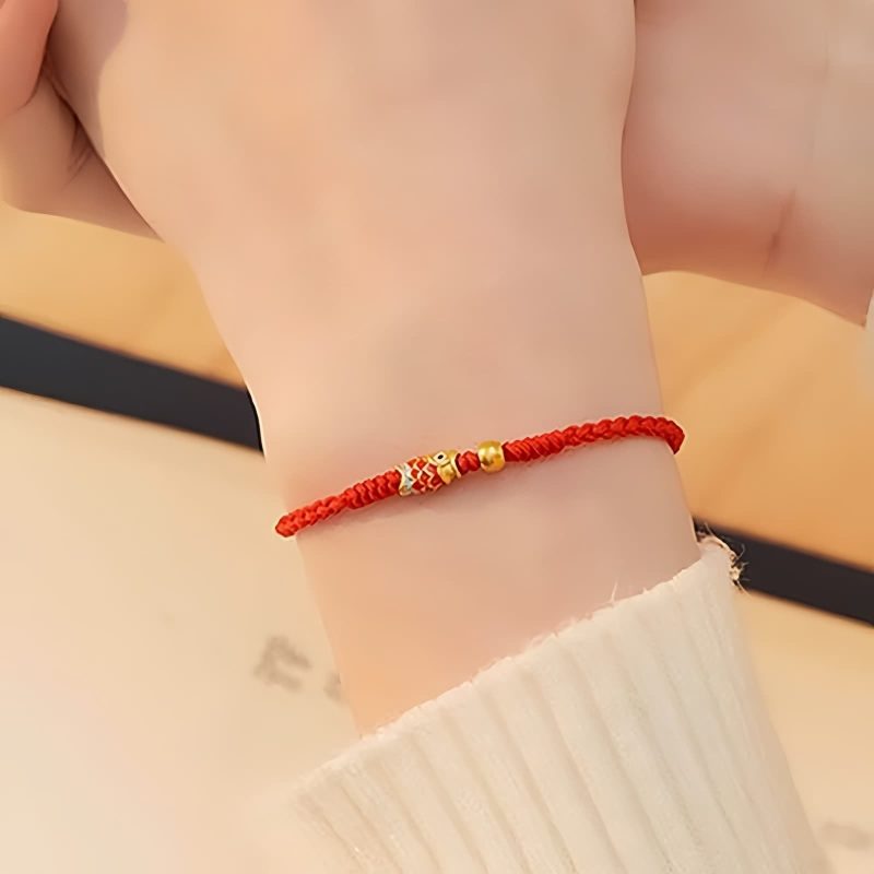 Pulsera de Carpa Koi de Plata 925 925 Silver Koi Fish Achievement Bracelet