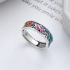 925シルバー 鯉と蓮の幸運リング 925 Silver Koi Fish Goes Well Ring