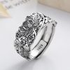 Anillo de Loto y Carpa Koi en Plata 925 925 Silver Koi Fish Lotus Ring