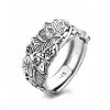 Anillo de Loto y Carpa Koi en Plata 925 925 Silver Koi Fish Lotus Ring